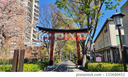 大宮冰川神社一個鳥居門 131680452