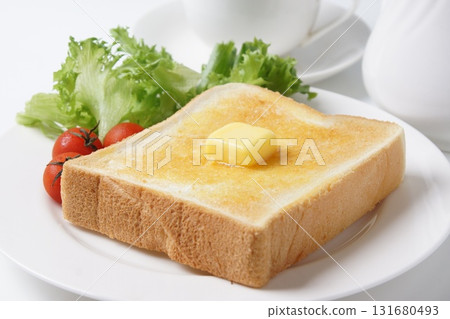 Buttered toast for breakfast Buttered toast for breakfast 131680493