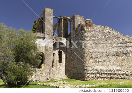 Serpa castle ancient remains showing historical Portuguese architecture 131680990