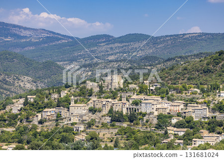 Montbrun les Bains village in Drome, Auvergne Rhone Alpes, France Montbrun les Bains village in Drome, Auvergne Rhone Alpes, France 131681024