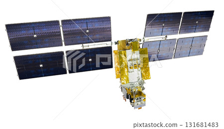 Navigation satellite isolated 131681483