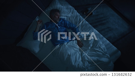 Man Suffers From Insomnia and Obsessive Thoughts Man Suffers From Insomnia and Obsessive Thoughts 131682632