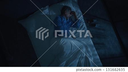 Man Suffers From Insomnia and Obsessive Thoughts Man Suffers From Insomnia and Obsessive Thoughts 131682635