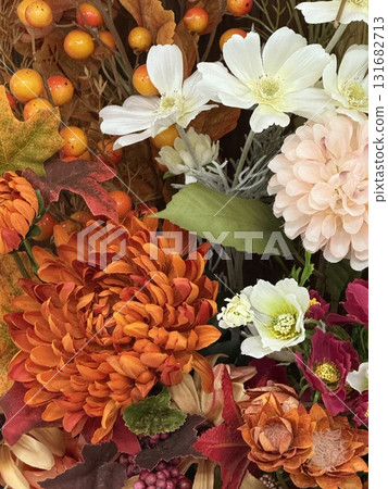 Orange artificial flowers with a Taisho romantic Japanese image 2 131682713