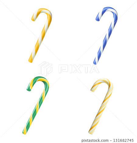 聖誕糖果手杖插圖 3D 131682745