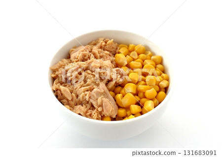 Tuna cone on white background 131683091