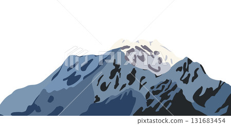 Vector isolated illustration of mountain background. World Tourism Day. Day of mountains. Background with mountain landscape. Vector isolated illustration of mountain background. World Tourism Day. Day of mountains. Background with mountain landscape. 131683454