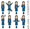 People material: Girls, high school girls, family 131683735