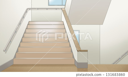 Stairs 1-1: Warm colors [Background] 131683860