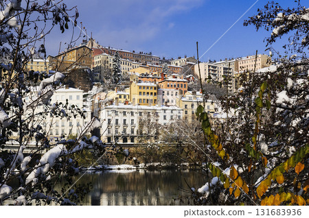 Lyon and Rhone river Lyon and Rhone river 131683936