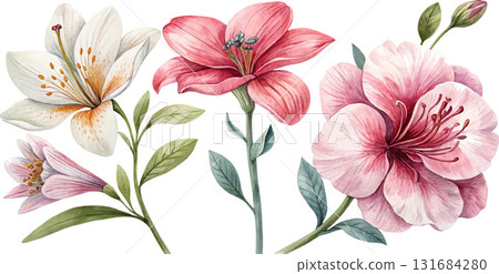 Watercolor Floral Arrangement Watercolor Floral Arrangement 131684280