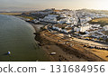 Aerial view of Ayamonte in Andalucia in Spain  Aerial view of Ayamonte in Andalucia in Spain  131684956