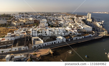 Aerial view of Ayamonte in Andalucia in Spain Aerial view of Ayamonte in Andalucia in Spain 131684962