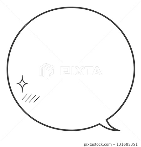 Speech bubble isolated on transparent background for comics or dialogue 131685351