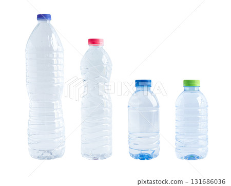 Water in bottle isolated on white background. Water in bottle isolated on white background. 131686036