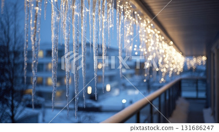 Icicle lights add winter charm Icicle lights add winter charm 131686247