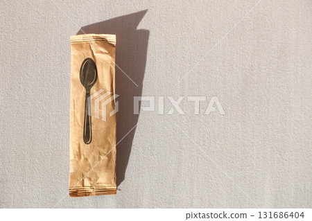 Eco-Friendly Disposable Wooden Spoon in Paper Packaging, Perfect for Sustainable Dining and Environmentally Conscious Events, Promoting Green Living Choices Eco-Friendly Disposable Wooden Spoon in Paper Packaging, Perfect for Sustainable Dining and Environmentally Conscious Events, Promoting Green Living Choices 131686404