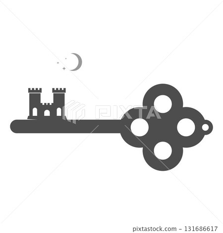 Castle building logo design Castle building logo design 131686617