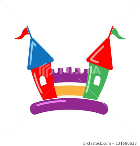 Castle building logo design Castle building logo design 131686628