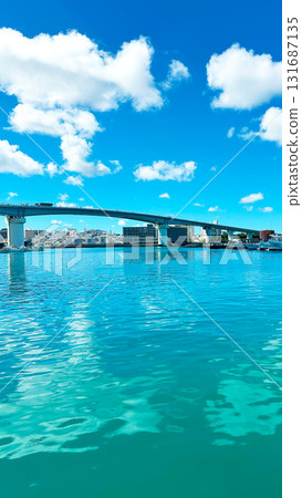 Port Town, Naha City, Okinawa Prefecture, Japan Landscape, Popular Tourist Destination, View of the Sky, Sea, Bridge, and Ships Port Town, Naha City, Okinawa Prefecture, Japan Landscape, Popular Tourist Destination, View of the Sky, Sea, Bridge, and Ships 131687135