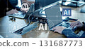 實施AI業務利用和DX實施的企業團隊會議 131687773