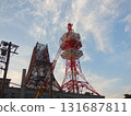Radio tower under demolition 131687811