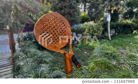 Wooden paddle court. High quality photo 131687998