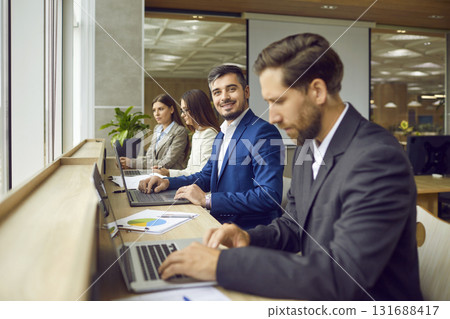Portrait of a Positive Businessman at the Office 131688417