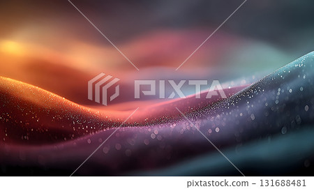 Blurred gradient background with soft glowing colors and dreamy tones. 131688481