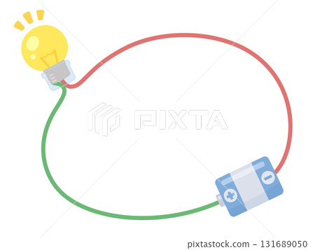 An illustration frame of a miniature light bulb with a socket connected to a dry cell battery An illustration frame of a miniature light bulb with a socket connected to a dry cell battery 131689050