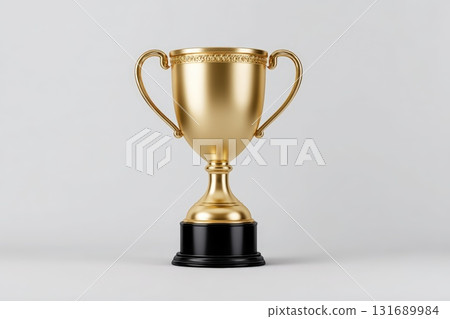 Golden trophy symbolizes achievement and success in various competitions and events Golden trophy symbolizes achievement and success in various competitions and events 131689984