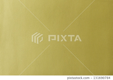 Texture of genuine leather, artificial leatherette yellow background 131690784