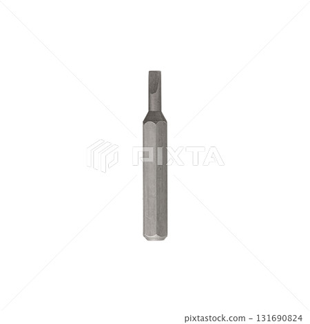 Iron bit for screwdriver and drill on Isolated on a white background Iron bit for screwdriver and drill on Isolated on a white background 131690824