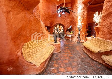 Unique earthen architecture of Casa Terracota in Villa de Leyva. Boyaca, Colombia 131691162