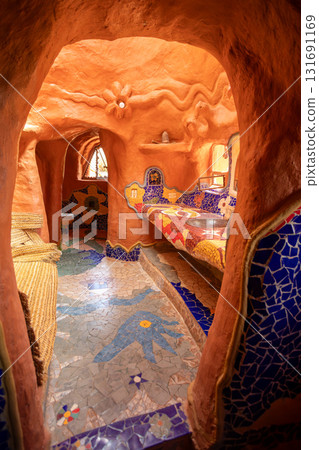 Unique earthen architecture of Casa Terracota in Villa de Leyva. Boyaca, Colombia 131691169