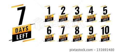 days left countdown template time is running out for special deal 131691480