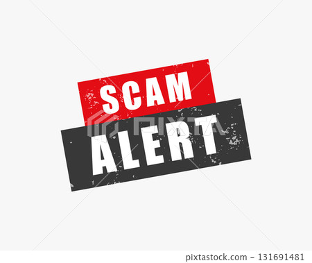 scam alert alarm background for protection of your device 131691481
