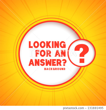 q and a symbol yellow background for social help and support 131691495