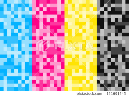 abstract cmyk colors pixel pattern backdrop design 131691545