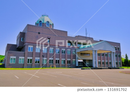View of Horonobe Town Hall in Hokkaido View of Horonobe Town Hall in Hokkaido 131691702
