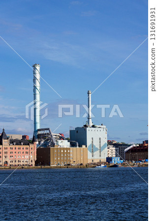 Roselundverket combined heat and power powerplant on bank of Gota river next to Alvstaden development construction site on May 10, 2025 in Gothenburg, Sweden. Roselundverket combined heat and power powerplant on bank of Gota river next to Alvstaden development construction site on May 10, 2025 in Gothenburg, Sweden. 131691931
