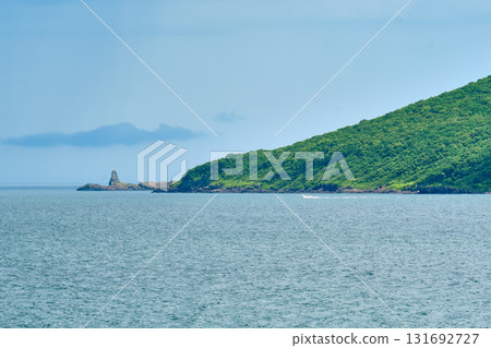 The nature of the Khasansky district of Primorsky Krai, Russia. The lip of the Teal of the Slavic Bay, the inner bay of Peter the Great in the summer. The nature of the Khasansky district of Primorsky Krai, Russia. The lip of the Teal of the Slavic Bay, the inner bay of Peter the Great in the summer. 131692727