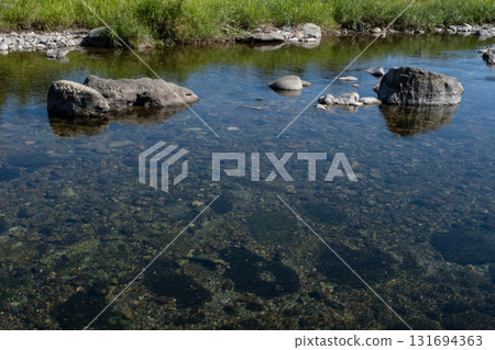 Scenery of the upper reaches of the Naka River in Nasushiobara, Tochigi Prefecture Scenery of the upper reaches of the Naka River in Nasushiobara, Tochigi Prefecture 131694363