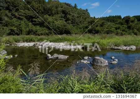 栃木縣那須鹽原市那珂川上游的風景 栃木縣那須鹽原市那珂川上游的風景 131694367