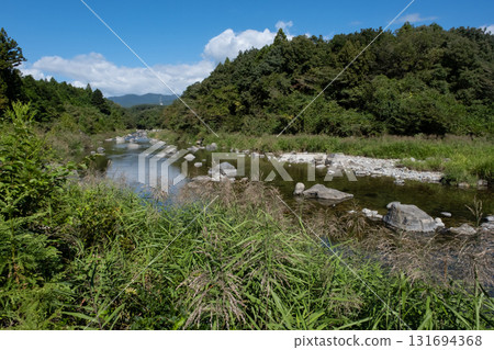 Scenery of the upper reaches of the Naka River in Nasushiobara, Tochigi Prefecture 131694368