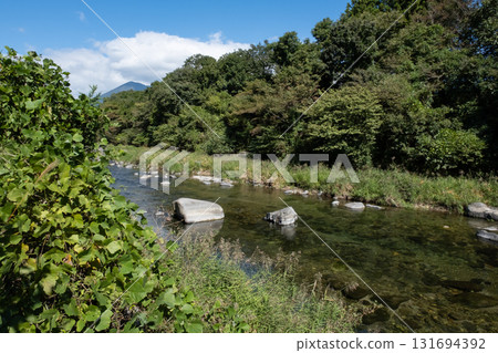 Scenery of the upper reaches of the Naka River in Nasushiobara, Tochigi Prefecture 131694392