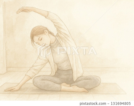 Quiet morning stretches 131694805