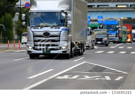 Logistics truck image 131695281