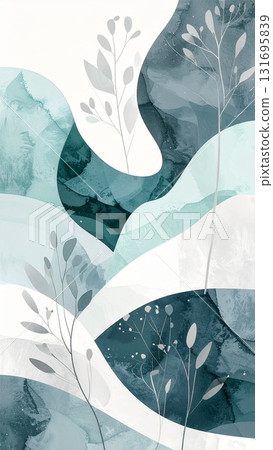 Autumn and winter natural gradient background 131695839