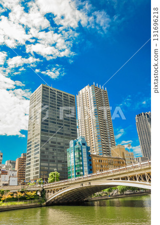 大阪天神橋周圍的城市景觀 131696218
